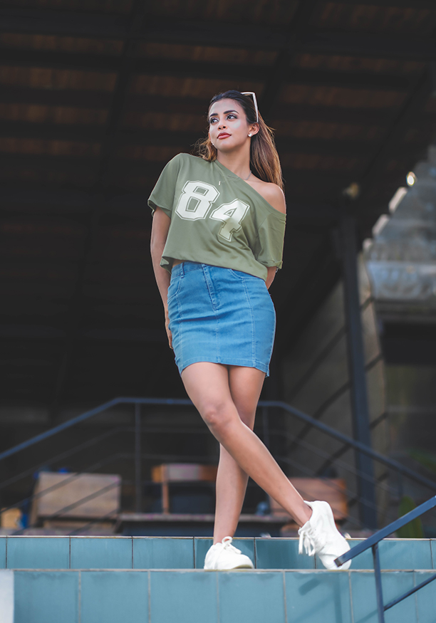 CASUAL DENIM SKIRT